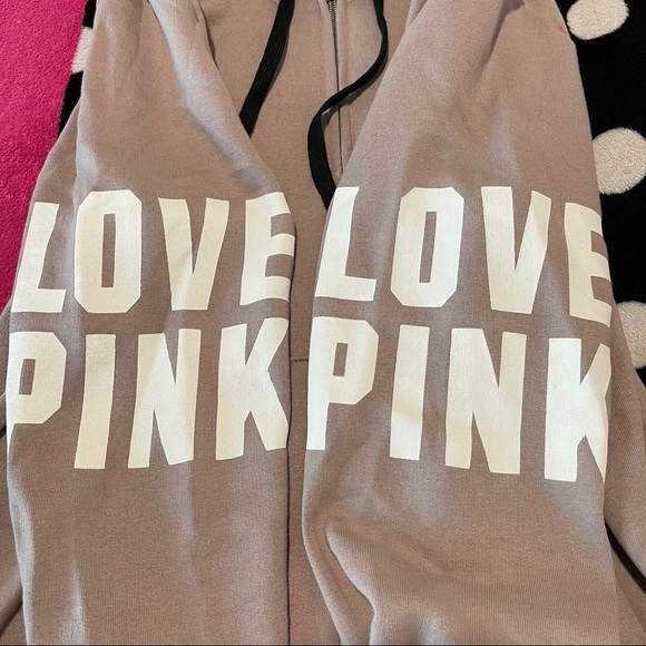 💕 VS PINK 💕 Hoodie Jacket Full Zip Large - Picture 5 of 11